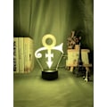 Miniatyrbilde 4 av 5: 3D nattlys LED akryl LED nattlys Prins symbol logo nattlys for kontor rom dekorasjon sensor fargeendring bord USB