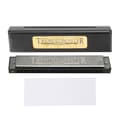 Professionell munspel harmonika diatonisk harpa barn presenter polyfonisk C-nyckel 24 hål (blank svart)