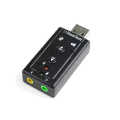 Miniatyrbilde 1 av 4: [Lydkort] Lever analog 7.1USB ekstern uavhengig lydkort datamaskintilbehør analog lydkort, 3-pakning