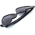 Pikkukuva 5 / 5: Sydänmuotoiset aurinkolasit naisille, Vintage Cat Eye Mod Style Retro Kurt Cobain -lasit