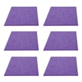 Pikkukuva 1 / 11: 6 kpl Akustiikka Absorptiopaneeli Paksuuntunut Vähentää Kaikuja Äänieristys Pehmuste Absorbentti (Violetti)