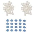 Miniatyrbillede 5 af 11: 10 Pose 3D Kamelia Formet Negledekoration DIY Harpiks Eksklusiv Lysændring Negledekoration til Kvinder Blå