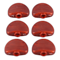Miniatyrbillede 5 af 11: 6 stk. Guitar Machine Head Knapper Halvrunde Plastik Komfortable Greb Universal Tuning Peg Udskiftning Spids Kaffe