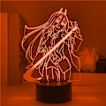 Miniatyrbillede 1 af 8: Chainsaw Man Akryl 3D Natlampe, Illusion Anime Lampe Soveværelse Dekoration 7 Farve Touch Control 16 Farve Skift Natlys Børnegaver Julegaver Motorsågsmannen