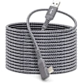 Miniatyrbilde 1 av 5: Link-kabel kompatibel med Oculus Quest 2 16ft, hurtig lading og PC-dataoverføring USB C 3.2 Gen1-kabel for VR-headset og spill-PC