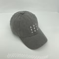Miniatyrbillede 1 af 5: SAYTAY Hat Dame Bomuld Enkel Lille Bogstav Broderi Blød Top Casual Vild Baseball Cap Mænd(Grå)