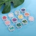 Miniatyrbillede 2 af 7: 12 farver harpiks frostet perle neglekunst dekoration 3D rhinsten til DIY manicure charme
