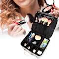 Miniatyrbillede 5 af 11: Multifunktionel PU Marmor Kosmetik Taske Opbevaring Partition Makeup Kit Etui (CAM01-24 Hvid)