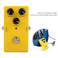 Miniatyrbild 7 av 11: Gul Metall Elektrisk Gitarr Effekt Pedal Mini Gitarr Ljud Chorus Effekt Pedal Processor