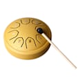 Miniatyrbillede 4 af 11: Tungetromme 4,5 tommer 8 tone C-nøgle kulstofstål mini tungetromme til voksne børn begynder guld