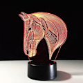Miniatyrbilde 1 av 8: WJ Hest LED nattlys Barn Gaver 7 Farger Skiftende Hest LED Nattlys 3D LED Skrivebord Bordlampe Sengelampe Som Hjemmedekorasjon