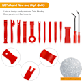 Miniatyrbild 4 av 5: Nylon Bumper Fästelement Nitar Clips Bil Dörrklämma Panel Audio Video Instrumentbräda Demontera Kits Installer Pry Tool (13PCS Trim Removal Tool Set)