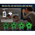 Miniatyrbillede 5 af 7: FC Barcelona USB 3D Anime Natlampe Atmosfærisk LED Bordlampe Julegaver til fodboldfans Dekorativ lampe til børneværelset