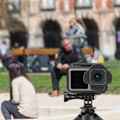 Miniatyrbild 6 av 11: Silikon solskydd montering linshuv enkel installationsskydd tillbehör för DJI OSMO ACTION-kamera