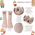 Miniatyrbilde 2 av 6: Myke og søte morsomme dyre-design mikrofiber tøfler sokker koselige fuzzy vinter varme sokker for kvinner