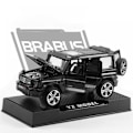 Pikkukuva 1 / 2: Kirkas Musta Brabus [Kuusi Ovea + Ääni Ja Valo + Näyttöjalusta] 1:32 Seosauto Malli Simuloitu Ääni Ja Valo Ovi Maastoauto