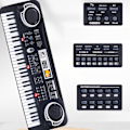 Miniatyrbild 9 av 11: Barn Piano Keyboard 61 tangenter Multifunktionell Elektronisk Keyboard Learing Musikinstrument Leksak för Pojkar och Flickor med Strömkälla