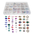 Miniatyrbilde 1 av 11: Negle Rhinestones Kit Enkelt Applikasjon DIY Bærbar Lett Praktisk Sjarmerende Robust Holdbar Negleperler for Kvinner