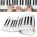 Pikkukuva 5 / 11: 88-näppäiminen Simuloitu Paperinen Elektroninen Keyboard-Tarra Lapsille Pianon Harjoitteluun (T-2)