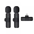 Miniatyrbillede 1 af 5: Trådløs mikrofon til iPhone iPad, Mini-mikrofon, trådløse mikrofoner, trådløs lavalier-mikrofon, clip-on-mikrofoner, mikrofon