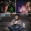 Miniatyrbillede 5 af 5: Hockey Natlampe til Børn, Led Lys 3D Optisk Illusion Lampe Soveværelse Dekoration Belysning Natlampe med Smart Touch 7 Farver, Cool G