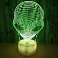 Miniatyrbillede 3 af 6: Qinwei 3D Natlamper 16 Farver Skiftende Justerbar Alien Legetøj med Smart Touch Fjernbetjening til Drenge Piger (Crack Sæde)