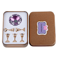 Miniatyrbillede 1 af 11: Magnetisk negletip øvelsesstand base krystal legering holder neglekunst display stand lilla