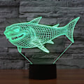 Pikkukuva 9 / 9: 3D Hai-yövalo LED-illuusiolamppu 7 väriä vaihtuva pöytälamppu kosketusohjauksella USB-kaapelilla Makuuhuoneen sisustus Juhla- ja syntymäpäivälahjat Lelut