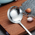 Miniatyrbild 3 av 5: Slev i rostfritt stål, Soppslev, Matlagningsslev, Kökslev, Metallslev för matlagning Non-Stick och värmebeständig, Diskmaskinssäker