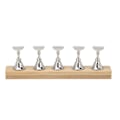Miniatyrbillede 7 af 11: Magnetisk neglevisning stativ log legering DIY træning fingernegl display holder til skønhedssalon