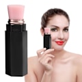 Miniatyrbillede 5 af 8: Elektrisk makeup børste teleskopisk kosmetisk foundation børste med fladt børstehoved sort