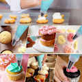 Miniatyrbilde 4 av 5: Sprøyteposer og tipper sett, kakepyntutstyr for baking med gjenbrukbare konditorposer og tipper, standard konvertere, silikonringer, kakepynt
