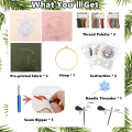 Miniatyrbild 3 av 5: Julklapp broderikit för vuxna nybörjare, 3-pack, allt i ett