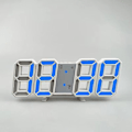 Miniatyrbild 4 av 4: Digital klocka Stor display Väggklocka för sovrum Estetisk Modern väggklocka Dekor för vardagsrum Kök Kontor Tid/datum/temperatur