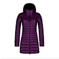 Miniatyrbillede 1 af 5: Efterår og vinter ny mode dunjakke kvindelig tynd sektion lang sektion hætteklædte koreansk version af den slanke store størrelse simple jakke Dark Purple S