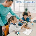 Miniatyrbild 5 av 5: 13-i-1 solrobot-byggsats leksaker presenter till barn 8 9 10 11 12 13 år gamla, DIY monterad byggsten bil leksak födelsedag för barn pojkar flickor