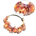 Miniatyrbilde 3 av 5: LED Blomsterkrone, Blomsterkrans Hodebånd Lysende LED Blomsterhodeplagg Blomsterhodebekledning shape5
