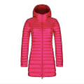 Miniatyrbillede 4 af 5: Efterår og vinter ny mode kvindelig tynd sektion lang sektion hætteklædt koreansk version af slank stor størrelse simpel jakke Red XXL