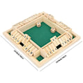 Miniatyrbilde 3 av 5: Ritoeasysports Shut The Box Terning Spill  Tre Terning Spill Leke Brett Bord Matte Spill For Barn Voksne Barer Kafeer Tidlig Utdanning Puslespill Leker