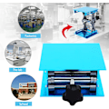 Miniatyrbillede 2 af 5: Løftebord Rustfrit Stål Lab Jack Stand Bordløft Laboratorium Mini Sakselift Jack Platform 4\" x 4\" Højde Udvidbar, Lastekapacitet 5KG Blå