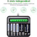 Miniatyrbillede 2 af 5: USB LCD Batterioplader til AA AAA CD Ni-MH Ni-CD Genopladeligt Batteri