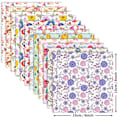 Miniatyrbild 2 av 6: Cardstock-papper 6\"x6\", 48 ark Scrapbook-papper Block Enkelsidigt Blomster Växt Mönster Papper Pack, 12 Designer
