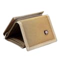 Herr Trifold Slitstark Canvas Plånböcker Kontanter Myntficka Kortväska Khaki