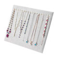 Miniatyrbild 2 av 5: 17 krokar Halsband Display Stativ Sammet Halsband Stativ Örhänge Smycken Display Stativ(17 Krokar Halsband Display) Black