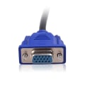 Miniatyrbilde 5 av 5: VGA Monitor Y-splitterkabel, VGA 1 hann til dobbel 2 VGA hunn adapter konverter videokabel for skjermduplisering - 0,3 meter (blå)