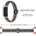 Miniatyrbillede 2 af 5: Udskiftningsurrem til Xiaomi Mi Band 7, nylonflettet elastisk justerbar løkke Style 5