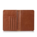 Miniatyrbillede 4 af 5: Multifunktionel PU Læder Bi-fold Wallet Cover Case Pas Holder Brown