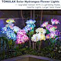 Miniatyrbillede 5 af 5: Solcellehavelamper - 3 Pak 2023 Version Solcellelamper Udendørs, Farverige Lamper, Hortensia Blomsterlamper til Gårdhaveindretning, Havepynt