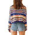 Miniatyrbillede 5 af 5: Dame Hul Ud Hæklet Strik Trøje Crop Tops Langærmet Trøje Cropped Style 3 S