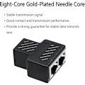 Miniatyrbilde 3 av 4: Rj45 Kobler [2 Stykker], Rj45 Splitter Koblinger Adapter 1 Til 2 Ethernet Splitter Dobbel
